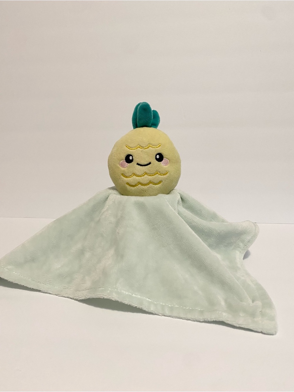 George Pineapple Lovey Baby Kawaii Security Blanket Plush Walmart Toy 12”